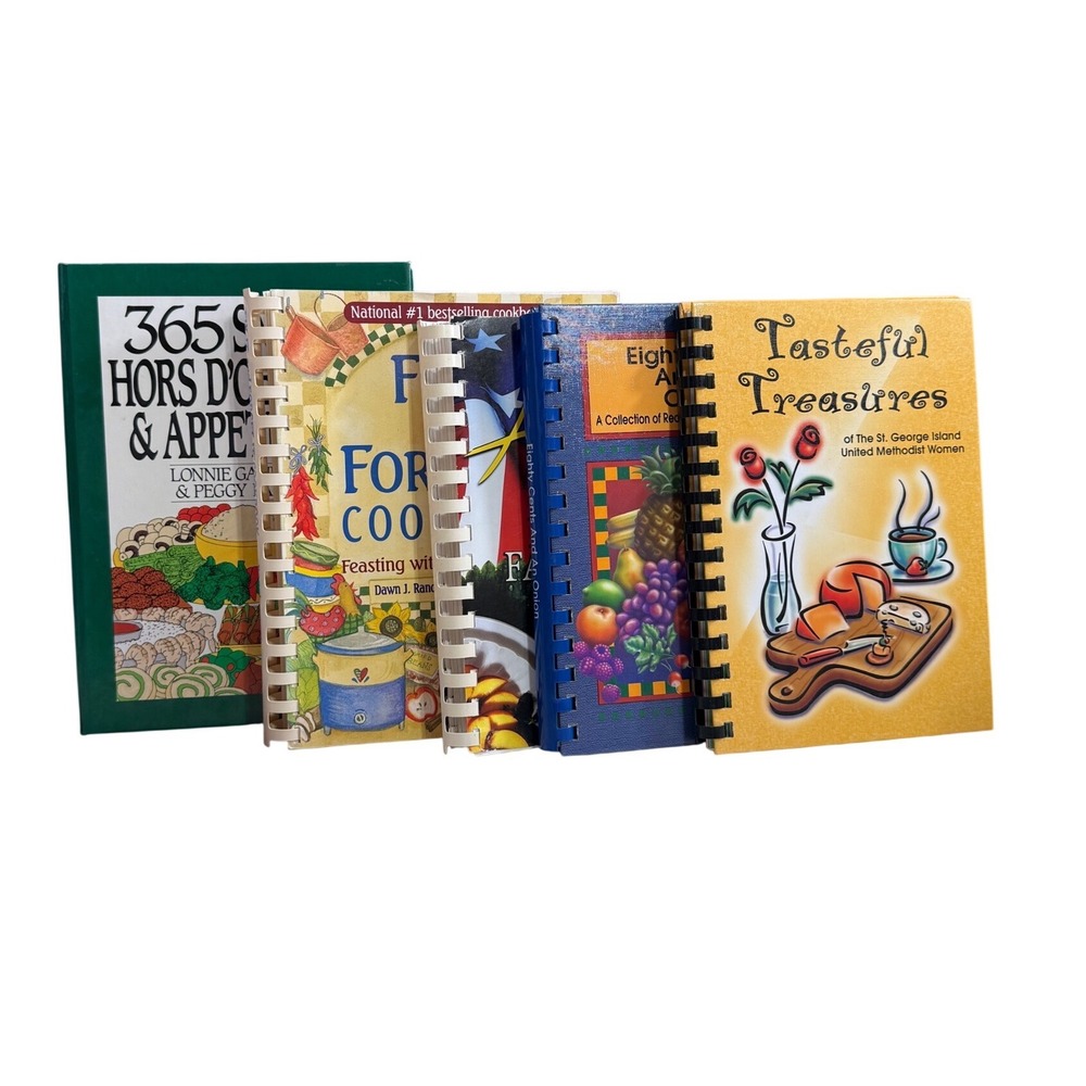 Vintage Cookbook Lot of 5 Fix-It and Forget-It Appetizers Budget Slow Cooker